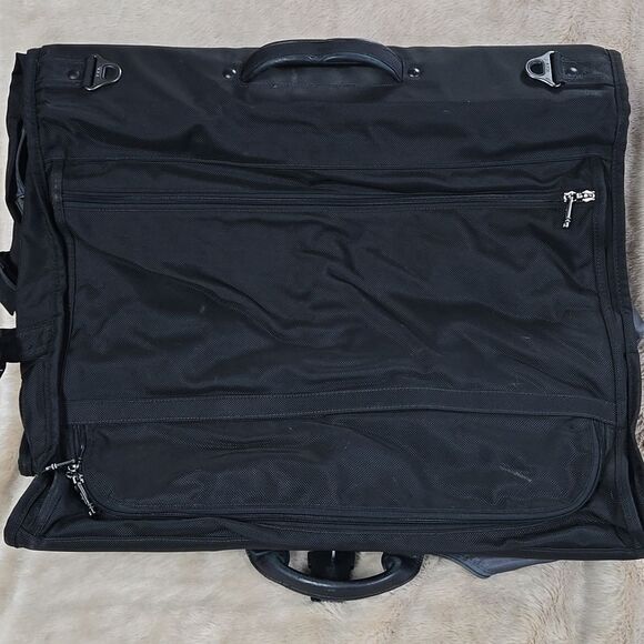 Tumi Ballistic Nylon Black Garment Bag Luggage Travel Suitcase - Picture 4 of 12